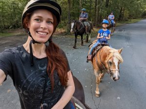 Horses, trail ride, Shenandoah Crossing