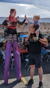 Circus performer, Galveston, Tall Ships Festival