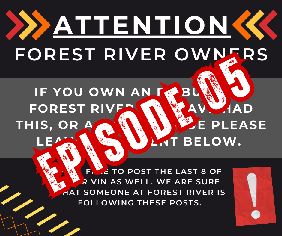 Forest River Fails - Denies Responsibility